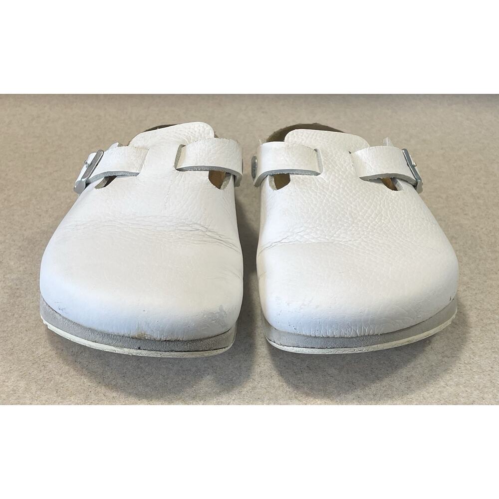 Birkenstock Boston Super Grip White Natural Leather Women’s Size 36/US 5-5.5 - Picture 2 of 14